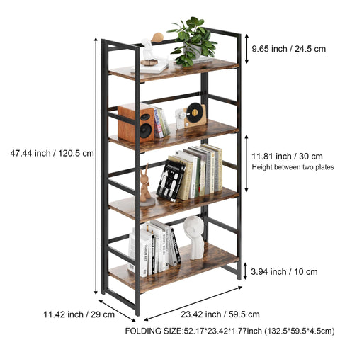 BHG Vintage folding shelf in a home office for display and organization.