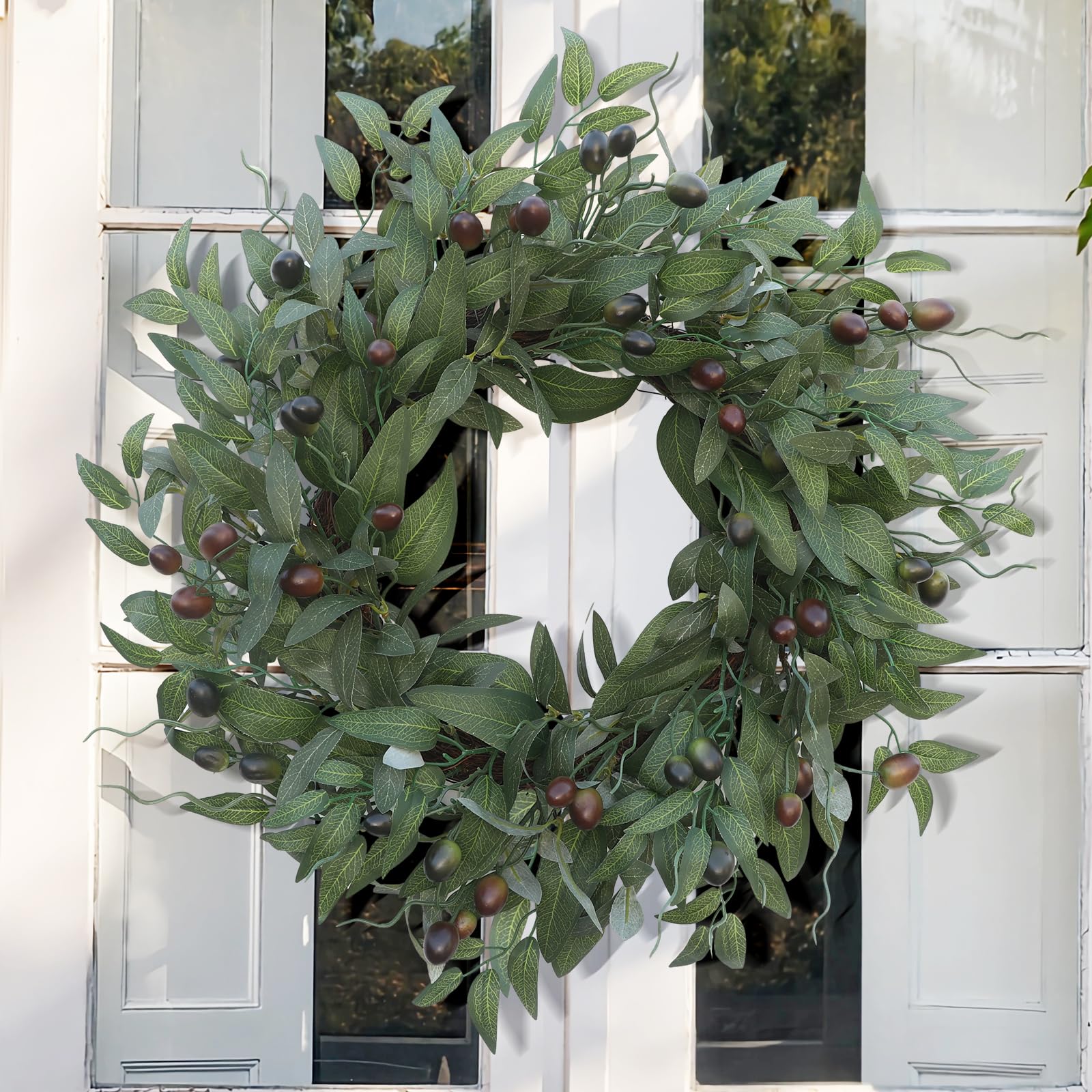 BHHDA olive wreath leaf texture highlights natural charm.