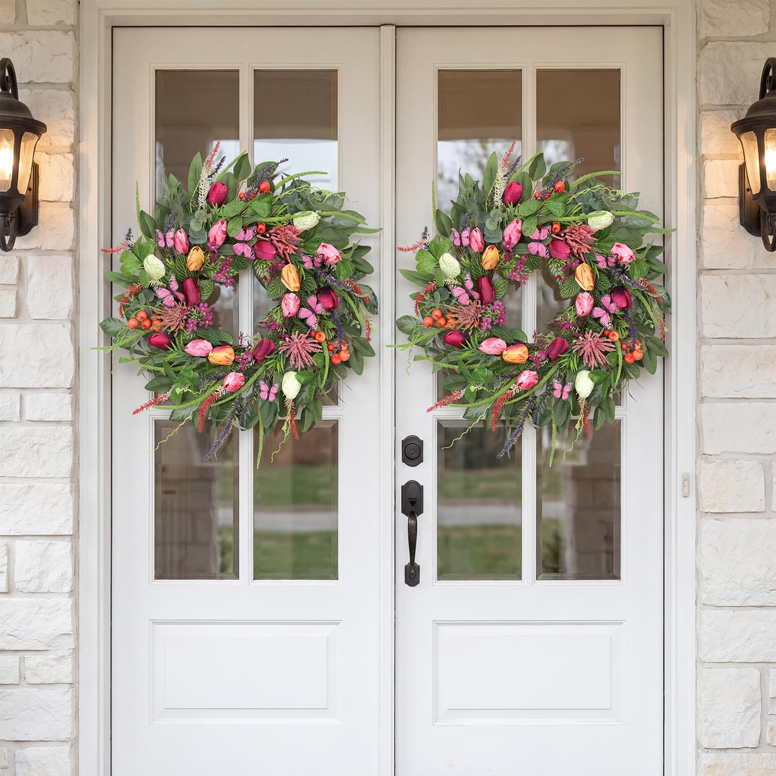 BHHDA Easter-ready wreath for year-round decor versatility