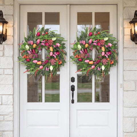 BHHDA Easter-ready wreath for year-round decor versatility