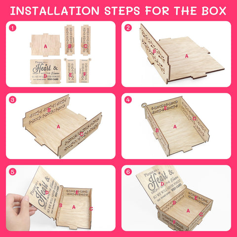 BHUCUTU installation instructions simplify setup for a quick, graceful display.