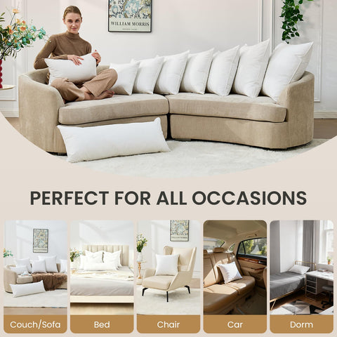 BHZ 12x20 pillow inserts care instructions, soft wipe clean.
