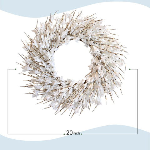 Bibelot Forsythia wreath entrance-hall brings bright spring flair indoors