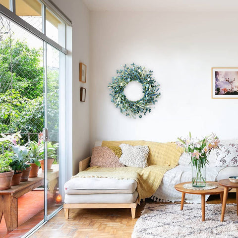 Bibelot front-door wreath provides versatile decor for celebrations and seasonal refreshes