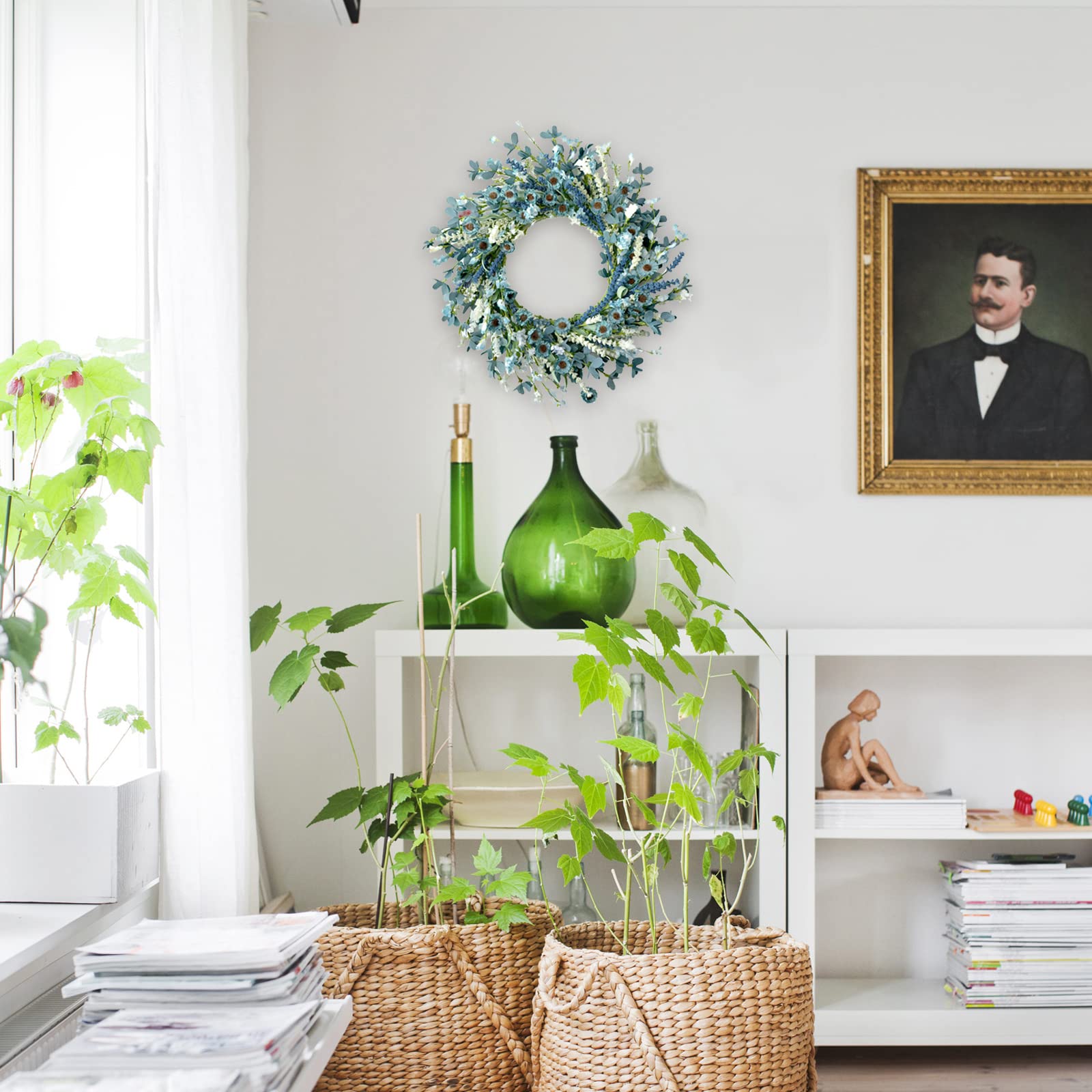 Bibelot indoor-outdoor wreath suits porches, doors, walls and windows