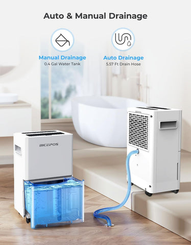 Bicepos dehumidifier removable filter for clean air.
