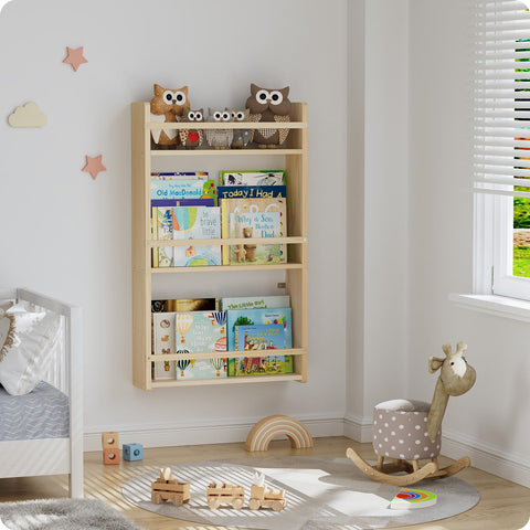 Bidami books and toy display space helps keep rooms tidy.