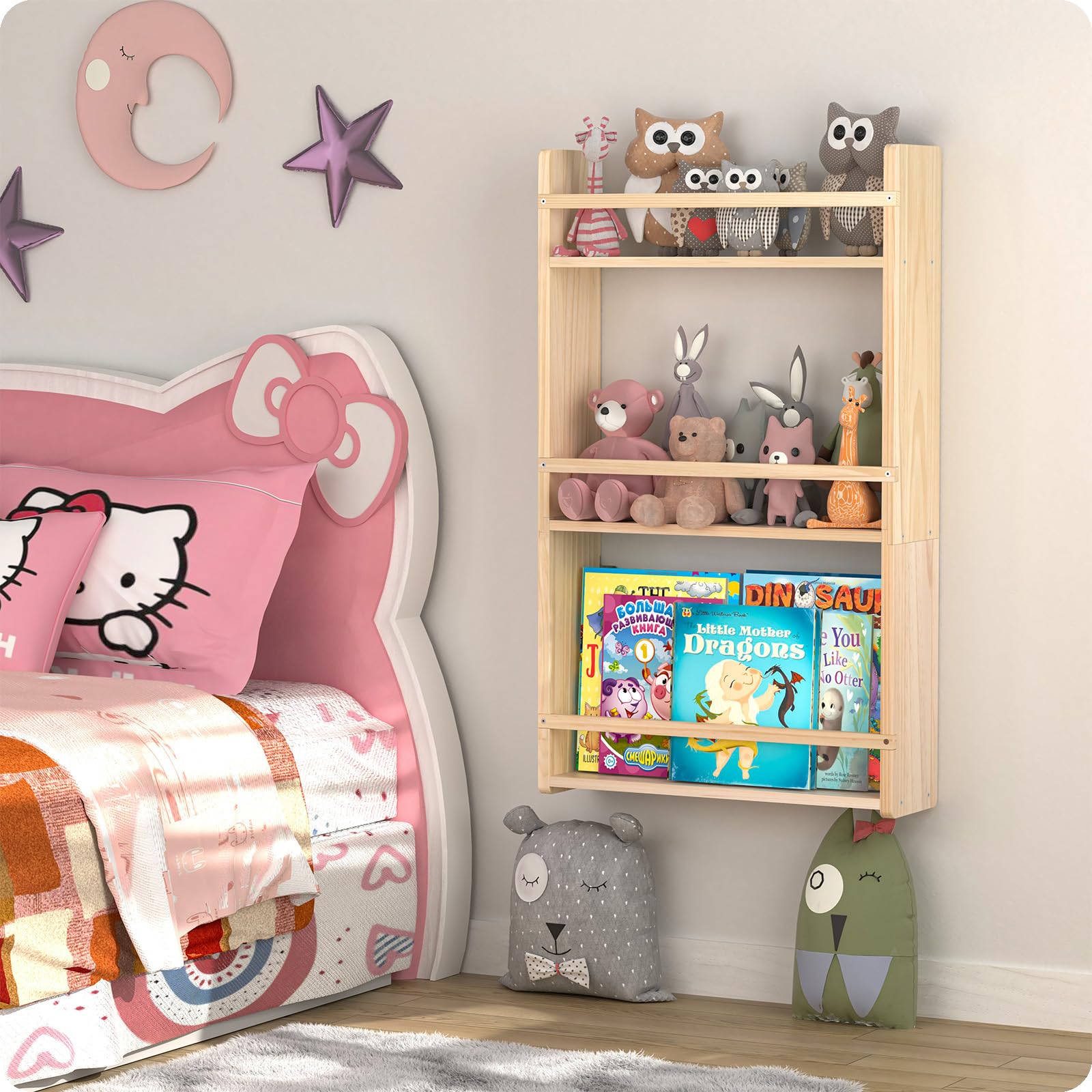 Bidami room storage solution creates a neat kid-friendly space.