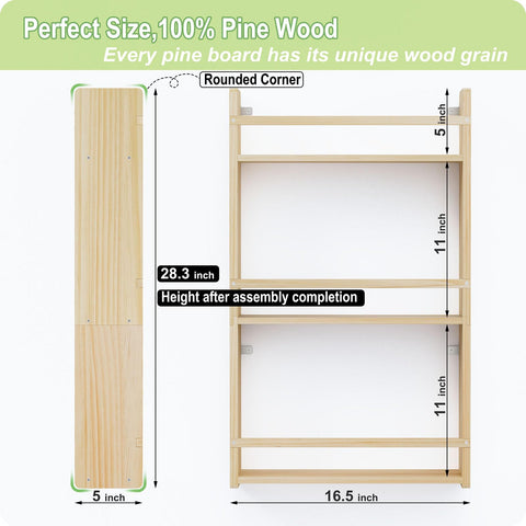 Bidami wall-mounted bookcase with durable design for everyday use.