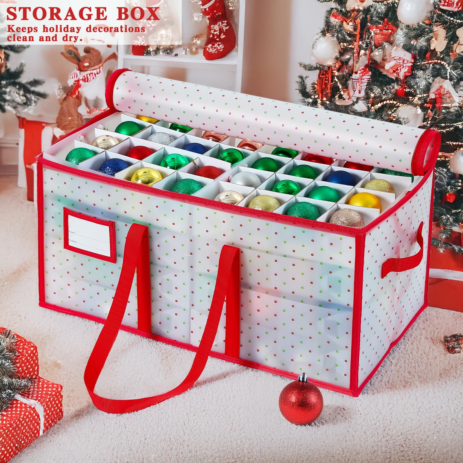 BIEBOS eight-tray organizer showing layered layout for easy access while decorating