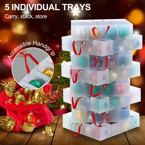 BIEBOS dustproof and moisture-resistant shell protects ornaments during storage