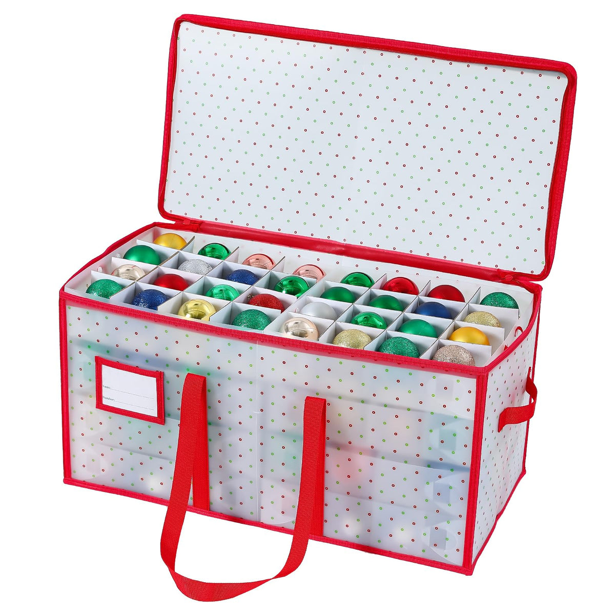 BIEBOS ornament storage box with foldable design for space-saving storage
