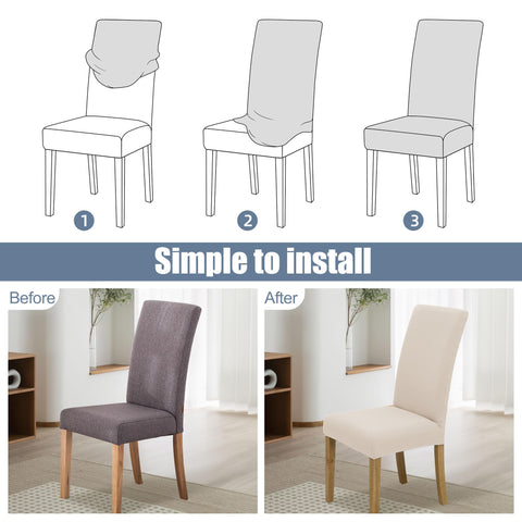 BIETYONE protective dining chair cover shields against stains scratches and daily use