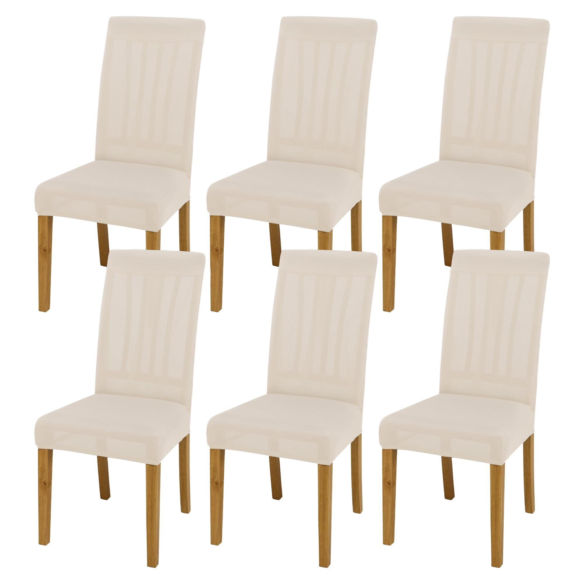 BIETYONE stretch parsons chair cover provides a secure, chair-protecting fit for everyday dining