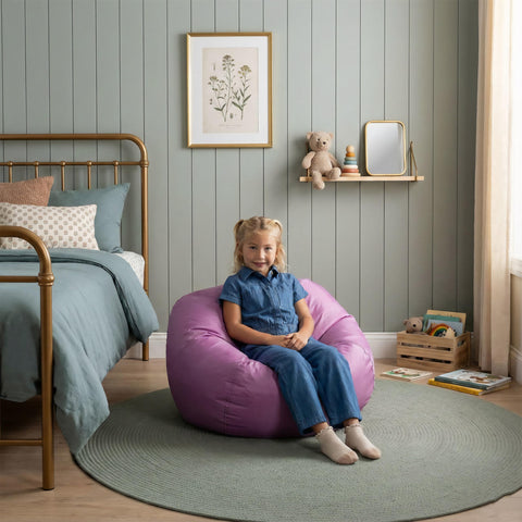 Big Joe Classic bean bag chair dual-zipper design enhances safety