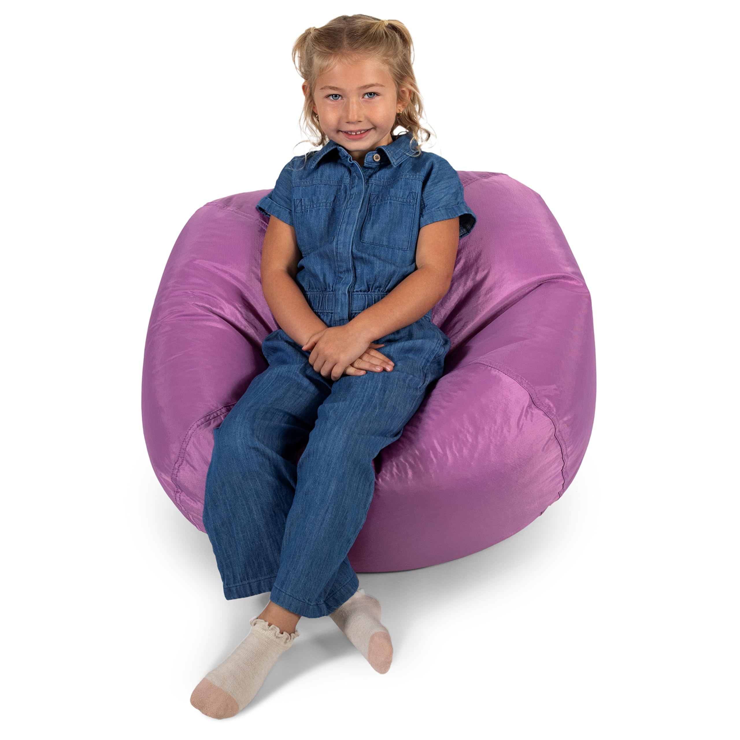 Big Joe Classic bean bag chair in kids' bedroom for cozy, independent seating