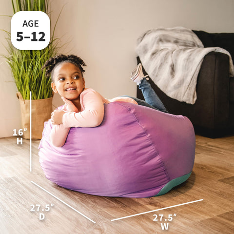 Big Joe Classic bean bag chair in reading nook promotes relaxed study sessions