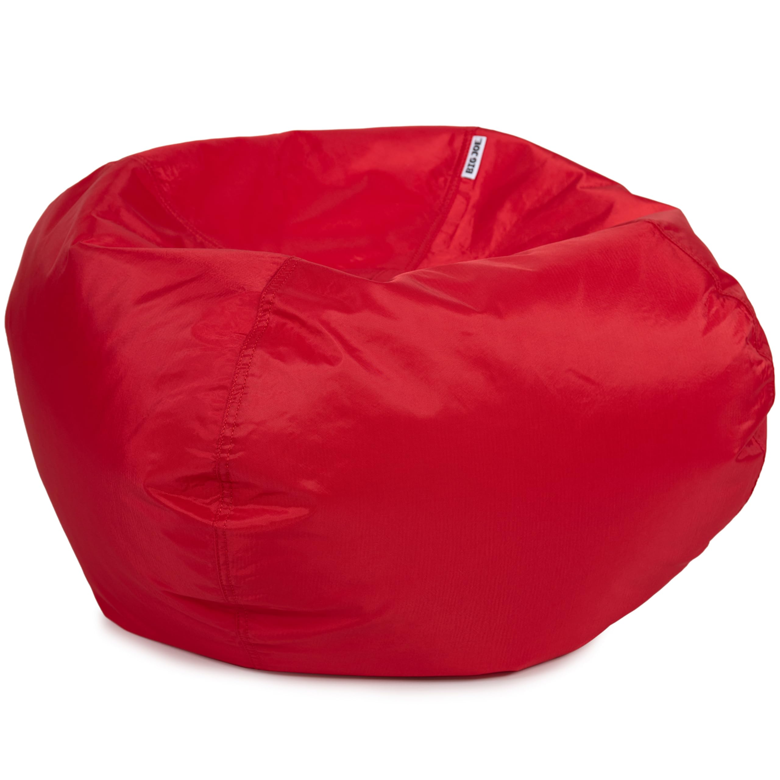 Spot-clean friendly surface on the Big Joe bean bag for quick cleanup.