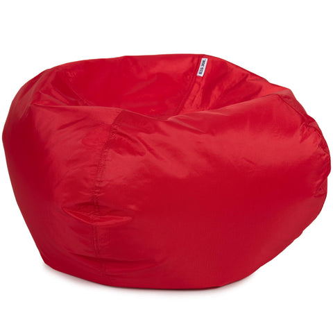 Spot-clean friendly surface on the Big Joe bean bag for quick cleanup.