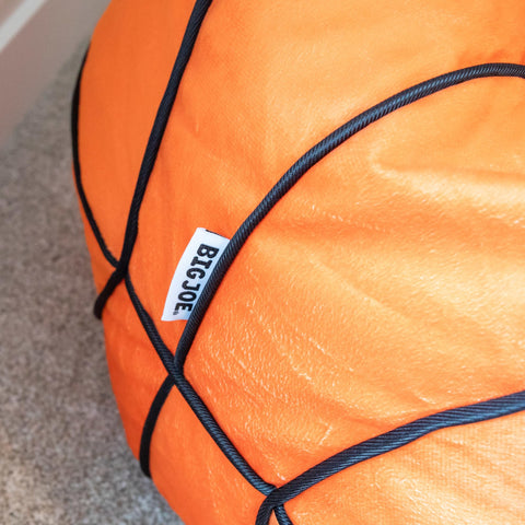 Big Joe Sports Ball Chair in a cozy reading nook for relaxed study