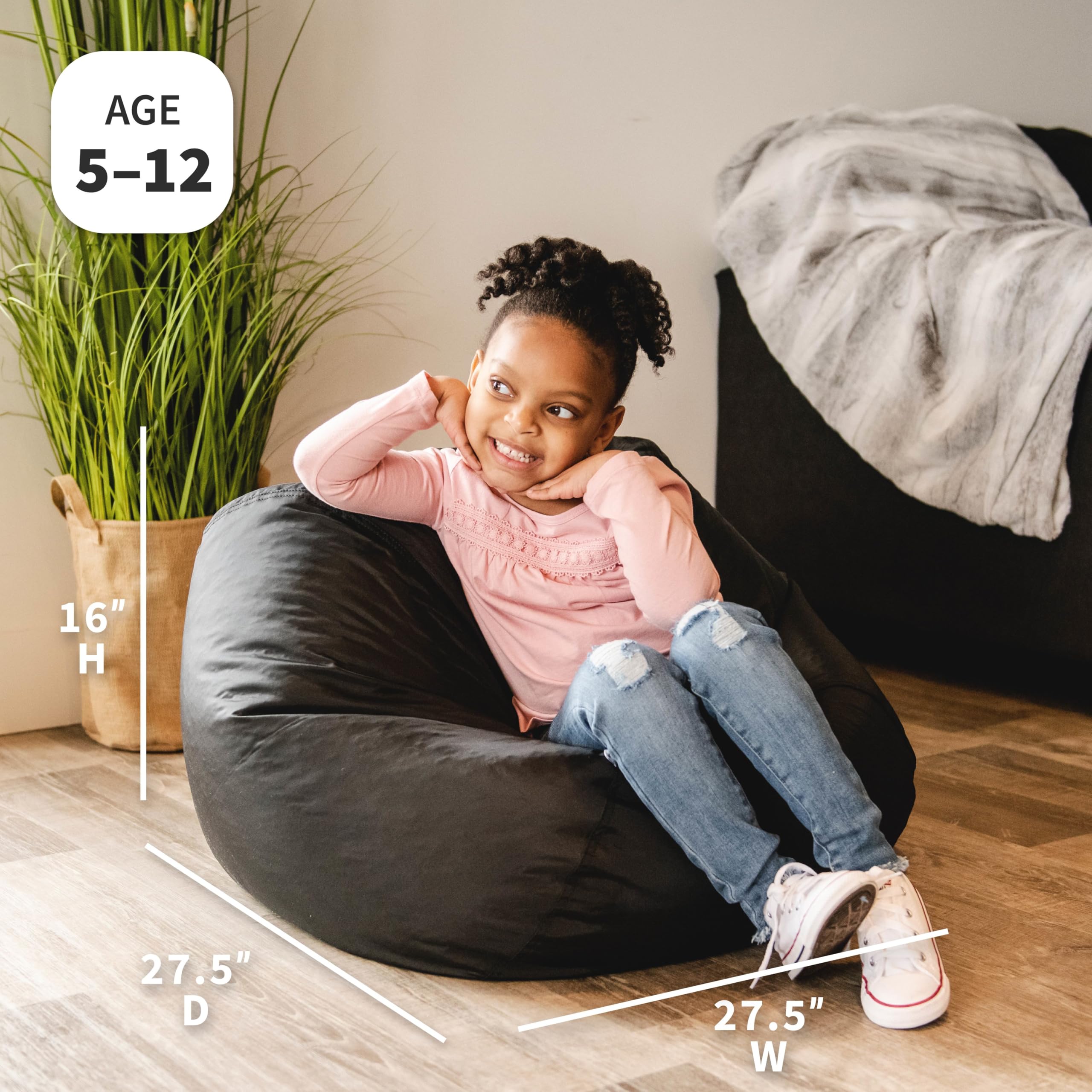 Big Joe stain-resistant SmartMax fabric reduces mess in busy spaces