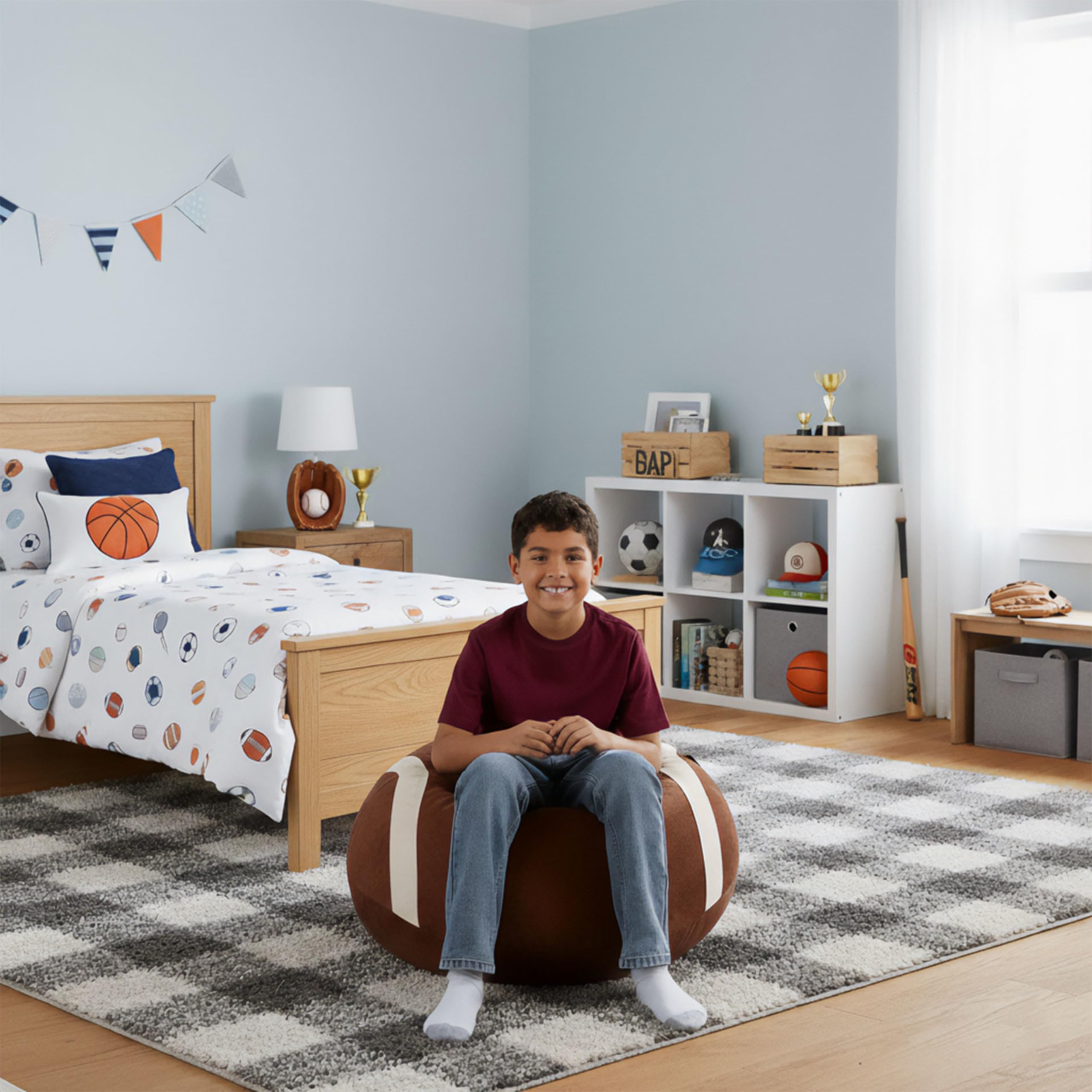 Big Joe USA-designed and filled bean bag seating.