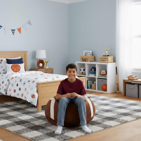Big Joe USA-designed and filled bean bag seating.