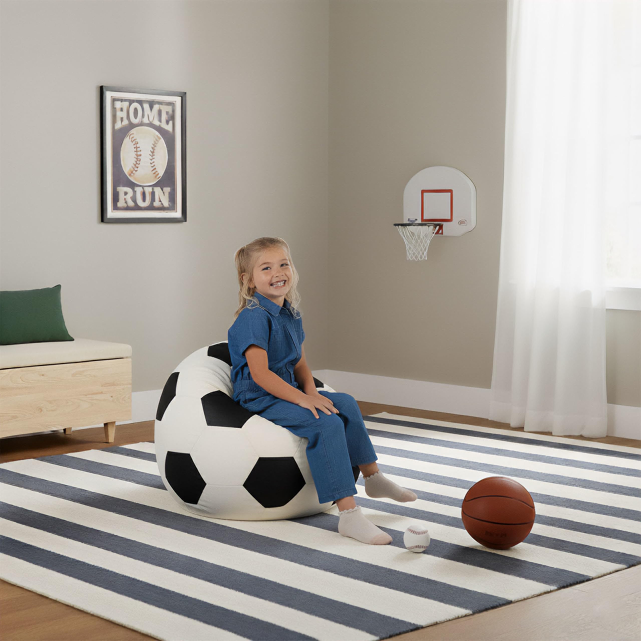 USA-made design and filling highlight Big Joe quality and home-grown manufacturing.