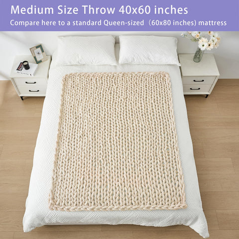  blanket on bed and living room scene for warm, inviting atmosphere