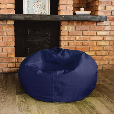 Big Joe Classic bean bag chair's built-in handle enables kids to move it easily.