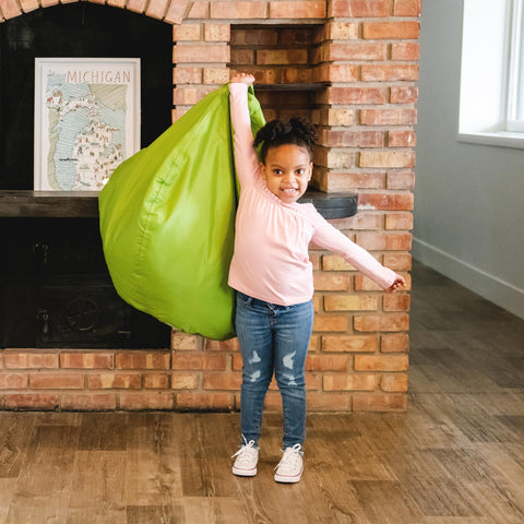 Big Joe Classic bean bag with built-in handle for easy transport