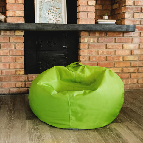 Big Joe Classic bean bag in a reading nook, portable and comfy