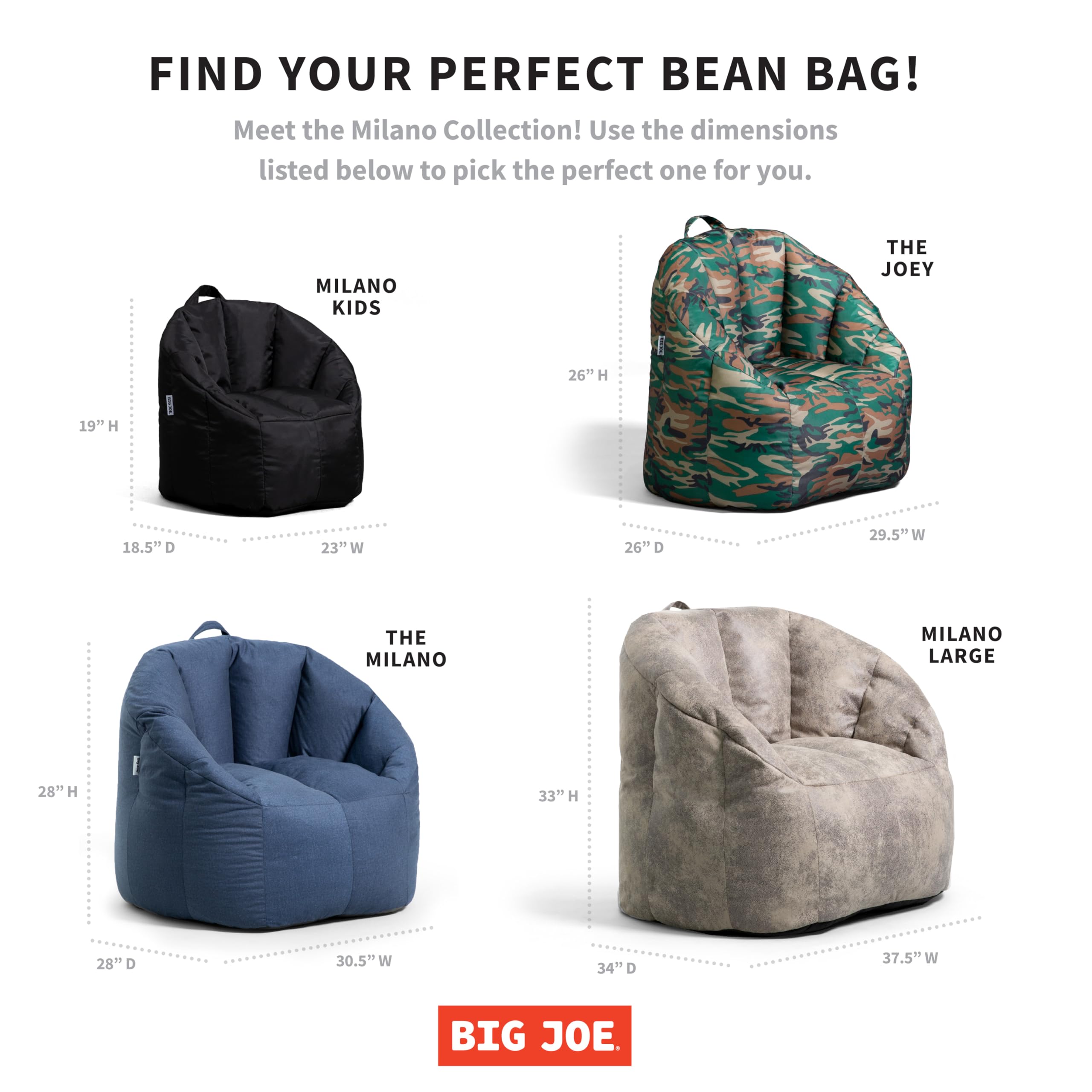 Big Joe Milano lightweight seat ideal for reading and gaming.