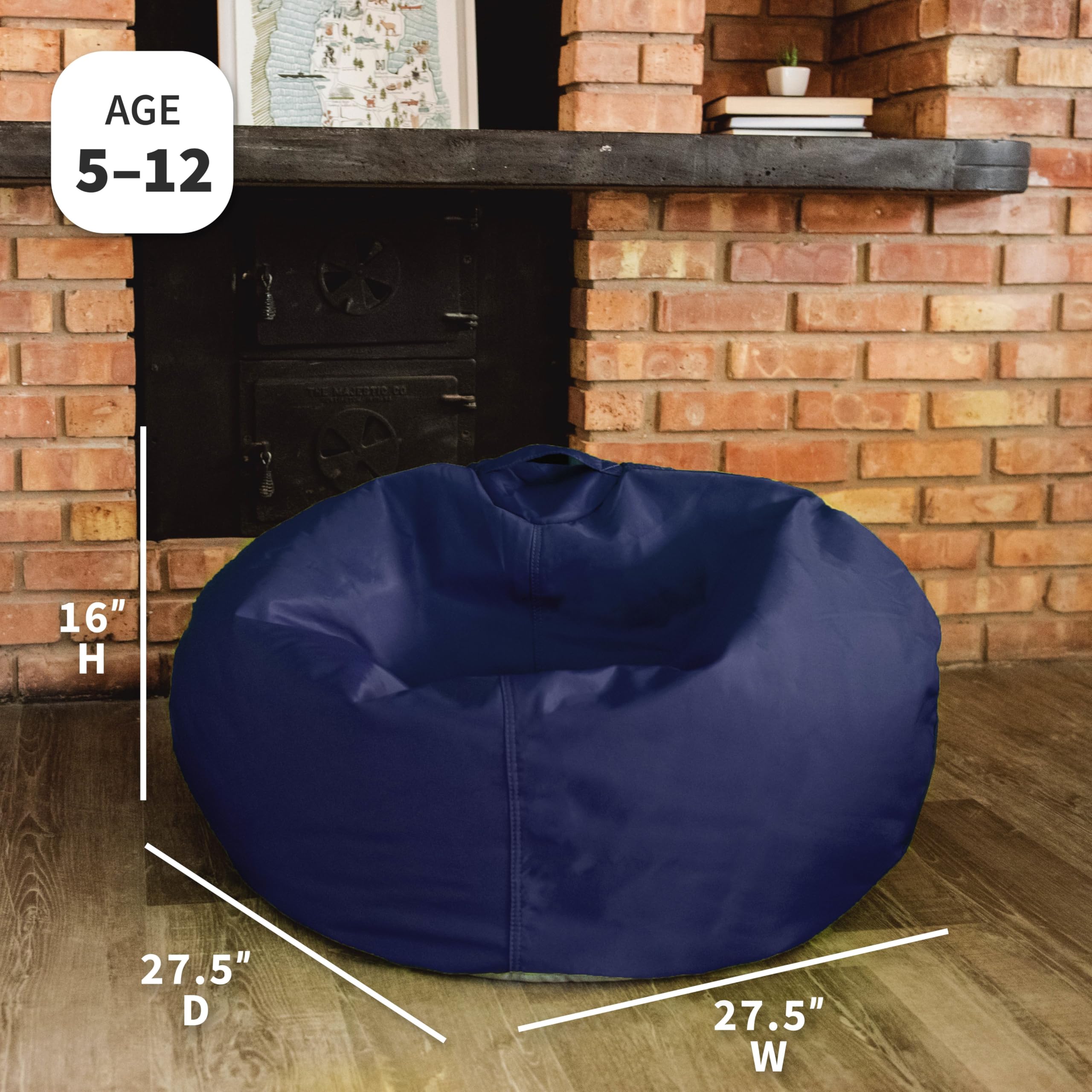 Close-up of Big Joe SmartMax fabric highlights durable, stain-resistant material for everyday use.
