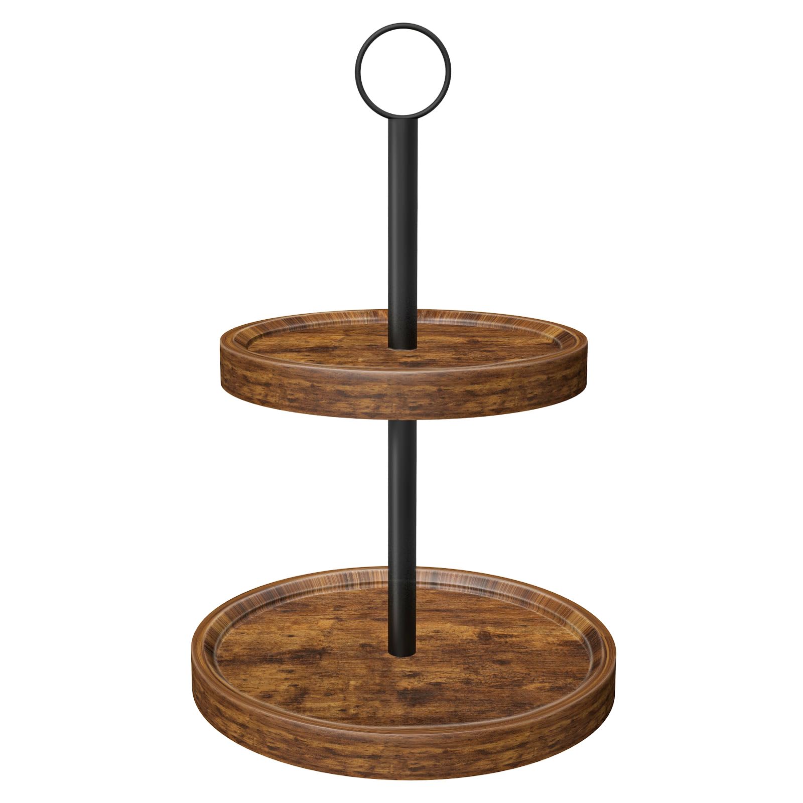 BIGNEWWANG tiered tray stand with two tiers for versatile display and organization.
