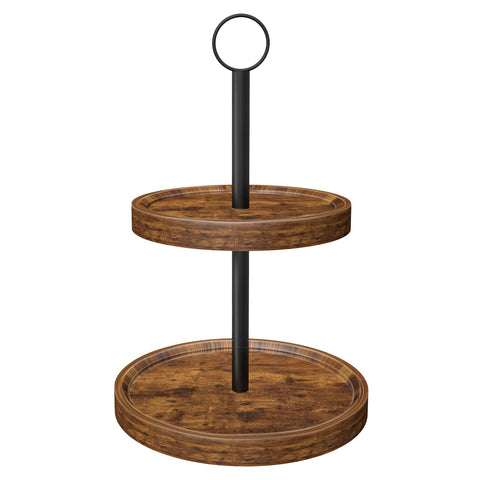 BIGNEWWANG tiered tray stand with two tiers for versatile display and organization.