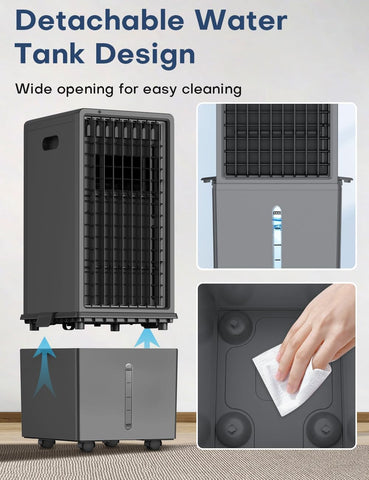BIGOOSE room setup with cooling coverage up to 350 square feet