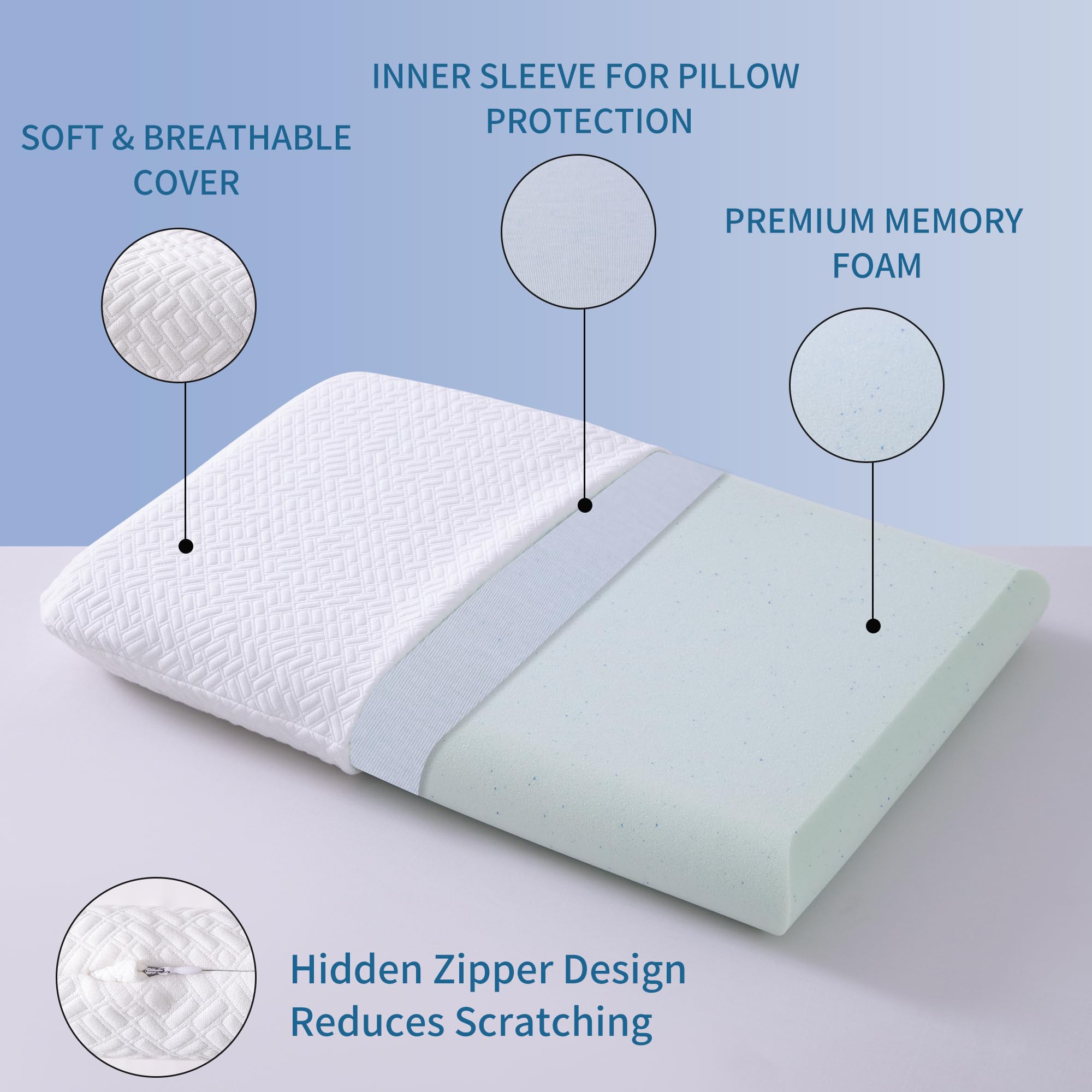 Bigpawl stomach-sleeper friendly pillow for comfortable prone sleeping.