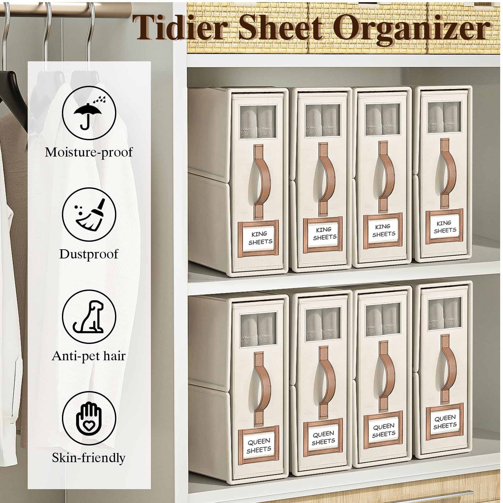 BigPonPon multifunctional cube storage suitable for drawers and wardrobes