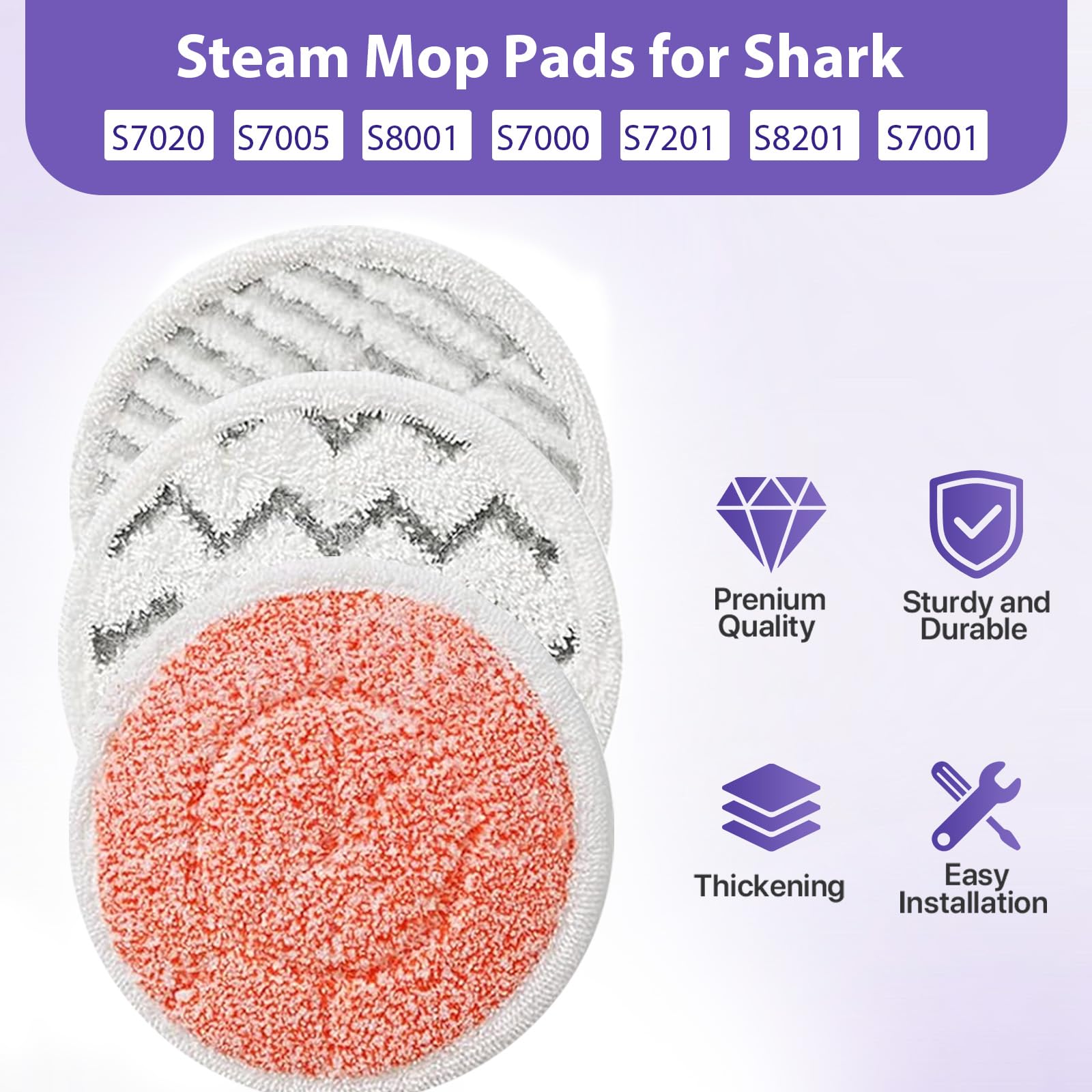 BIHARNT Dirt Grip pad for Shark S7000AMZ enables easy, tool-free replacement.