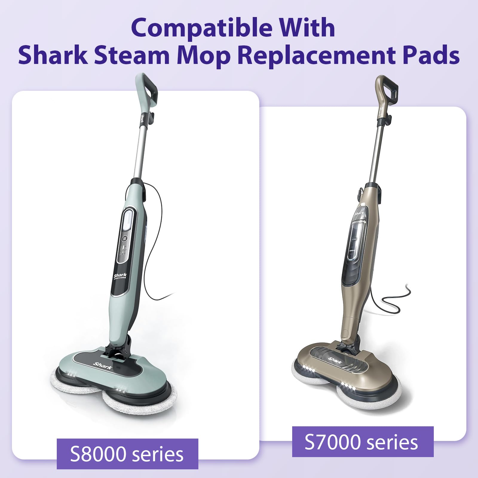 BIHARNT Dirt Grip pad for Shark S8001 delivers strong scrubbing on grime.