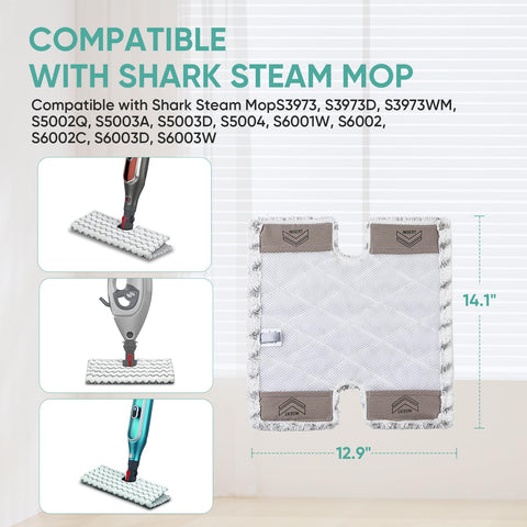 BIHARNT Genius steam mop pad packaging showing four pads