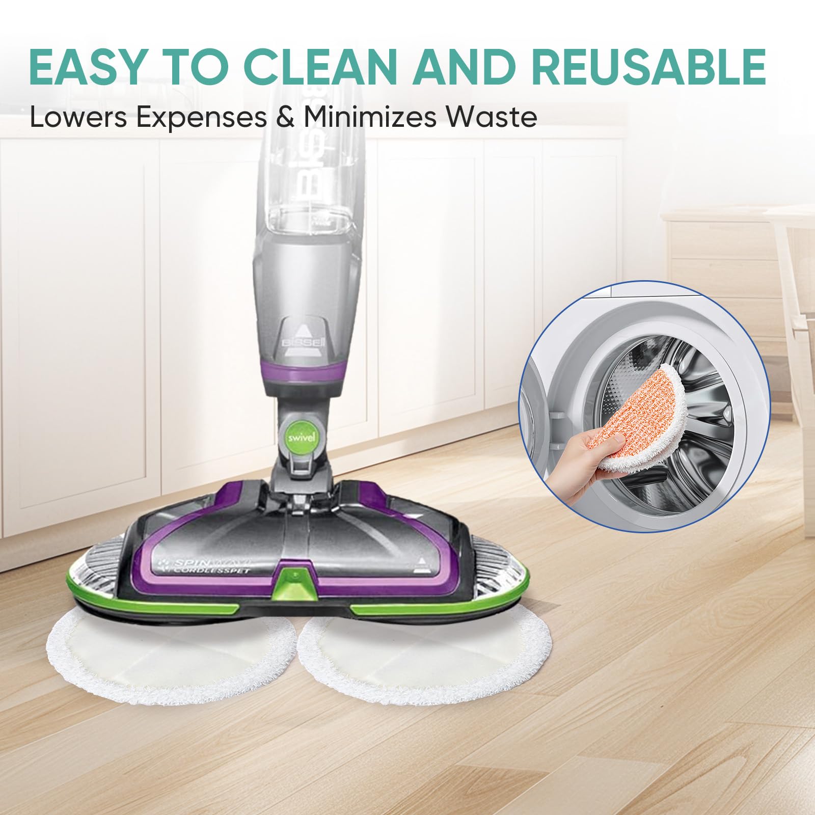 BIHARNT Pad used on sealed hard floors across surfaces