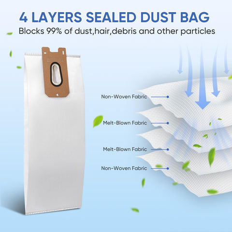 BIHARNT XL 14L dust bag highlighting high capacity for longer cleaning sessions.