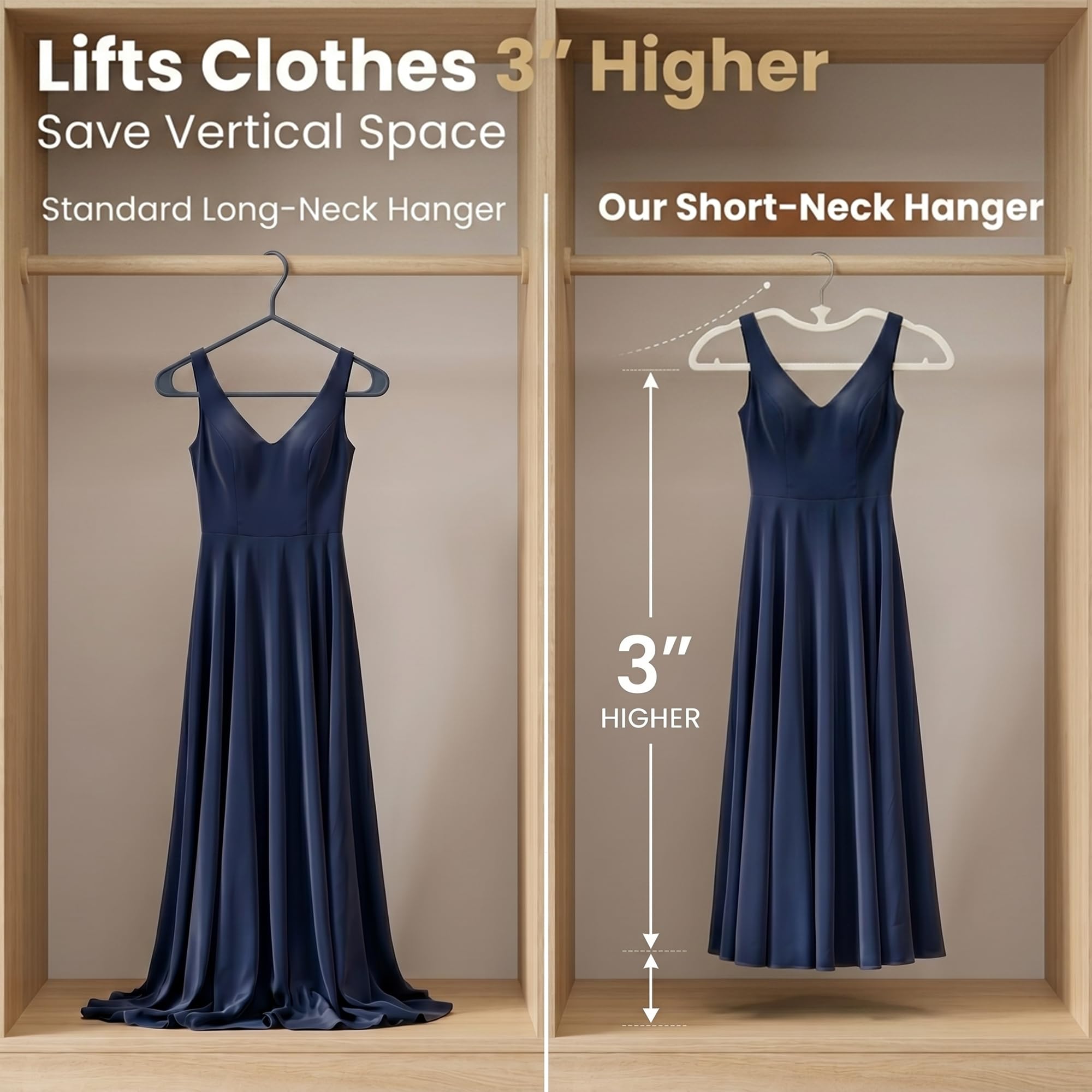 Bihoonge liquid silicone hanger provides non slip grip for delicate fabrics