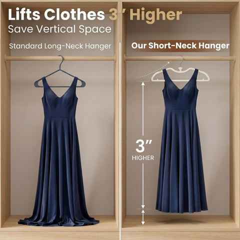 Bihoonge liquid silicone hanger provides non slip grip for delicate fabrics