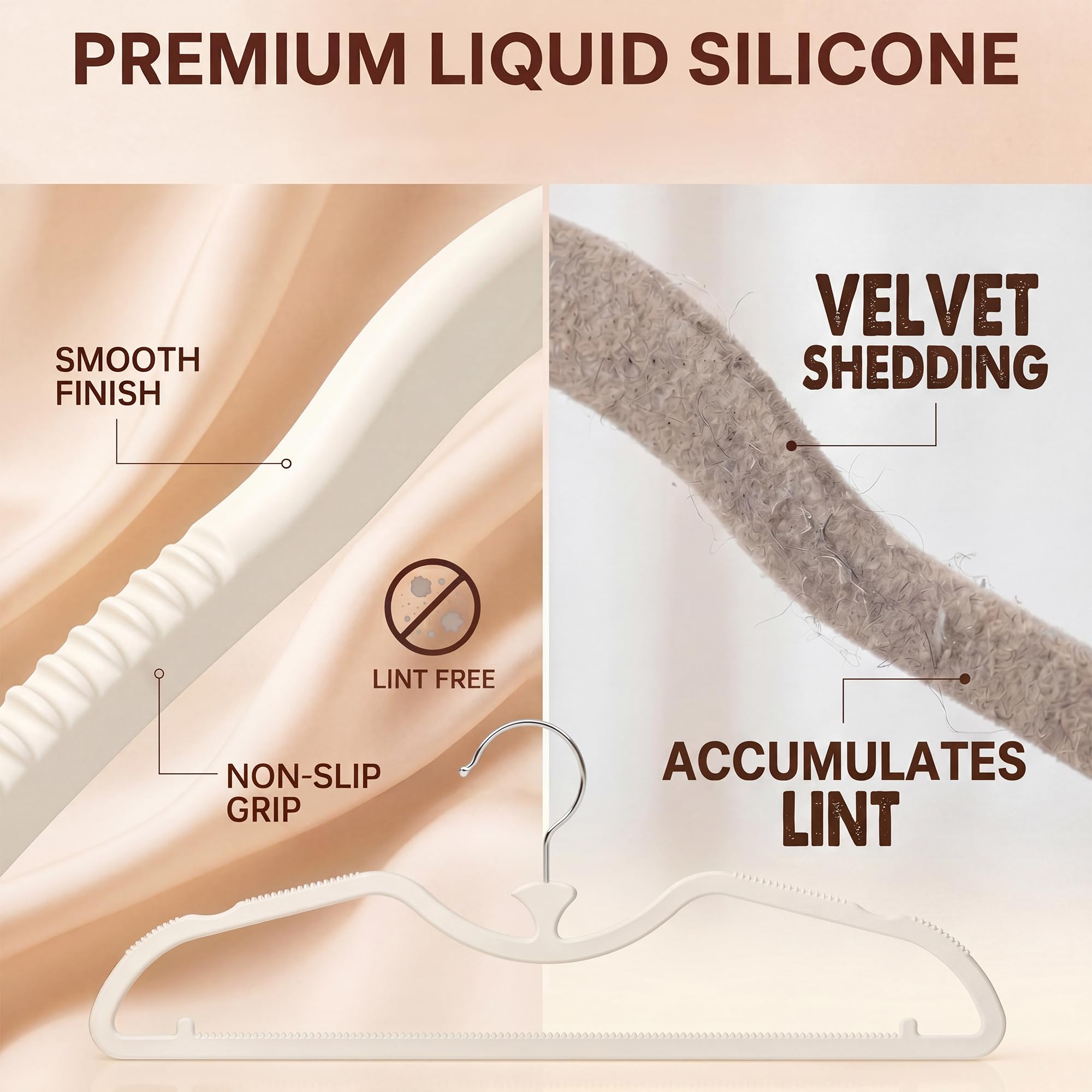 Bihoonge ultra-slim 0.2 inch profile boosts closet capacity