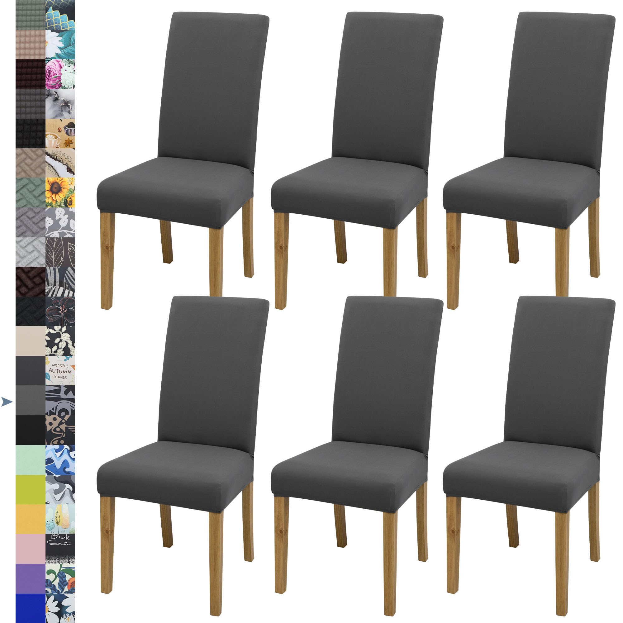 BIETYONE chair covers pack6 stretch fit for durable chair protection