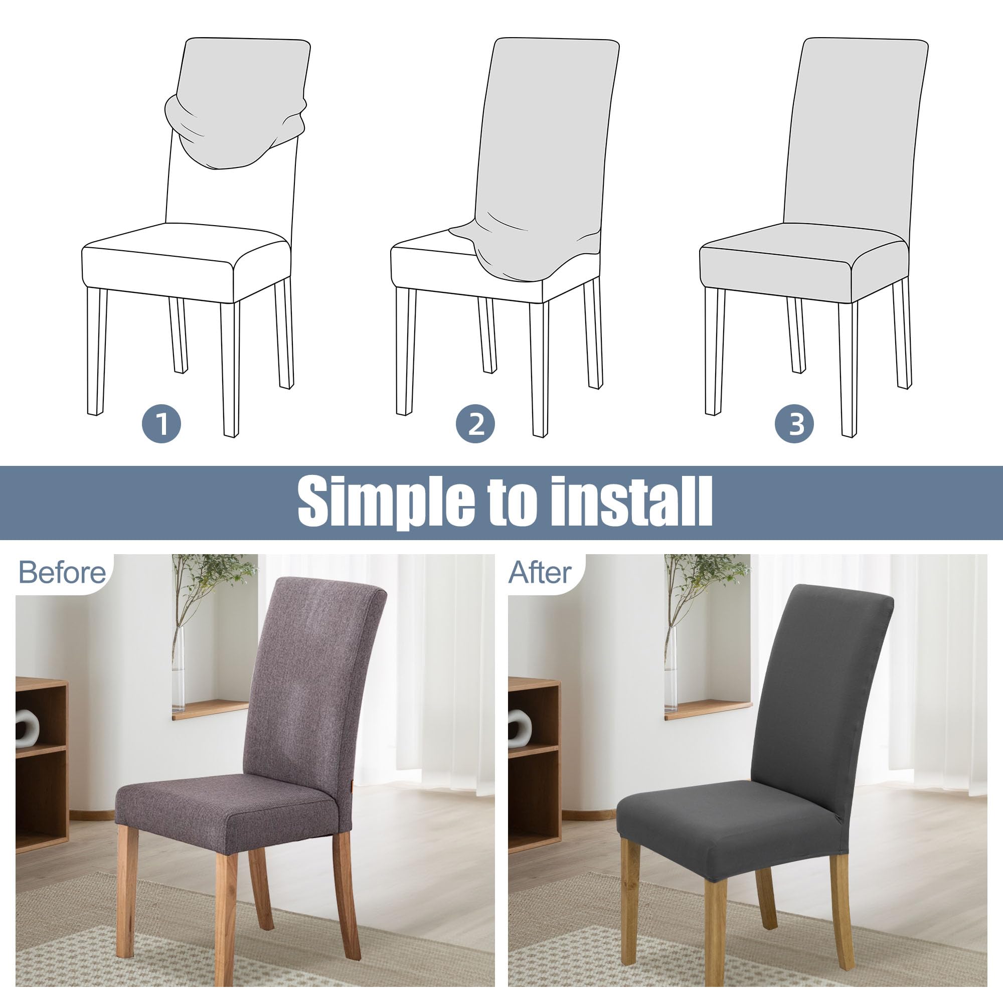 BIETYONE jacquard printed slipcover adds modern style and protection