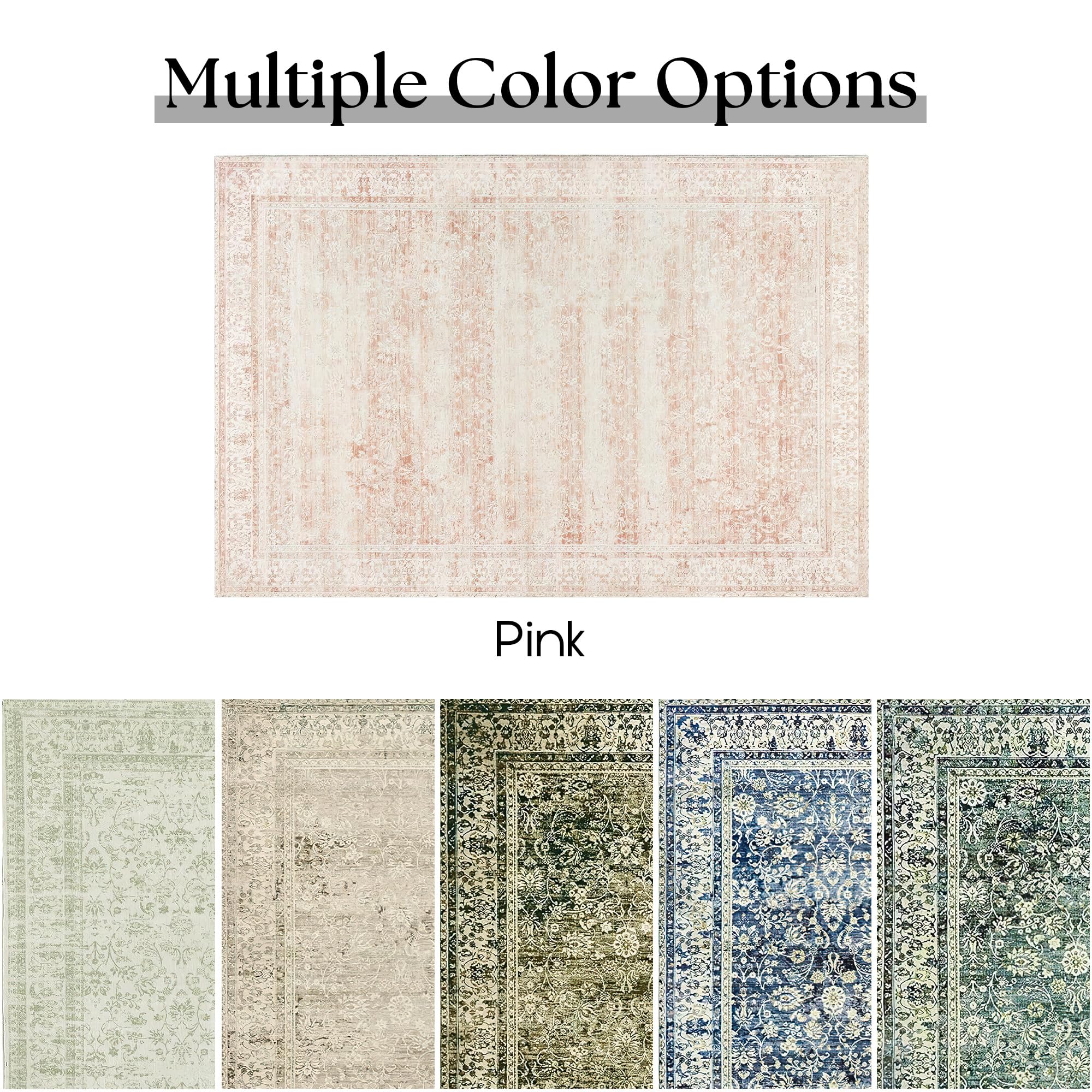 BILEEHOME machine washable kids room rug for easy care.